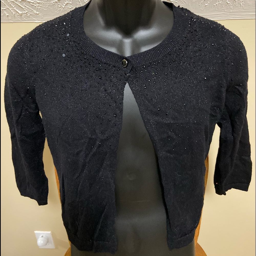 🌻Black rhinestones elegant cardigan🌻